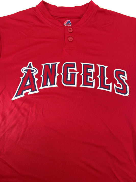 Los Angeles Angels 2015 MLB Youth Lg. Cool Base Red T-Shirt by Majestic