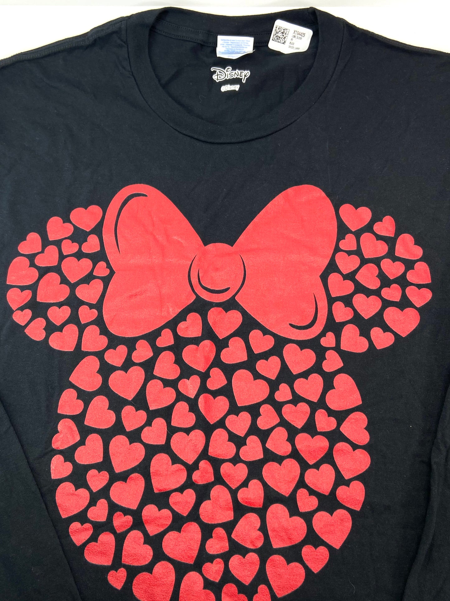 Minnie Mouse "Hearts" Adult Unisex Large Long Sleeve T-Shirt by Disney