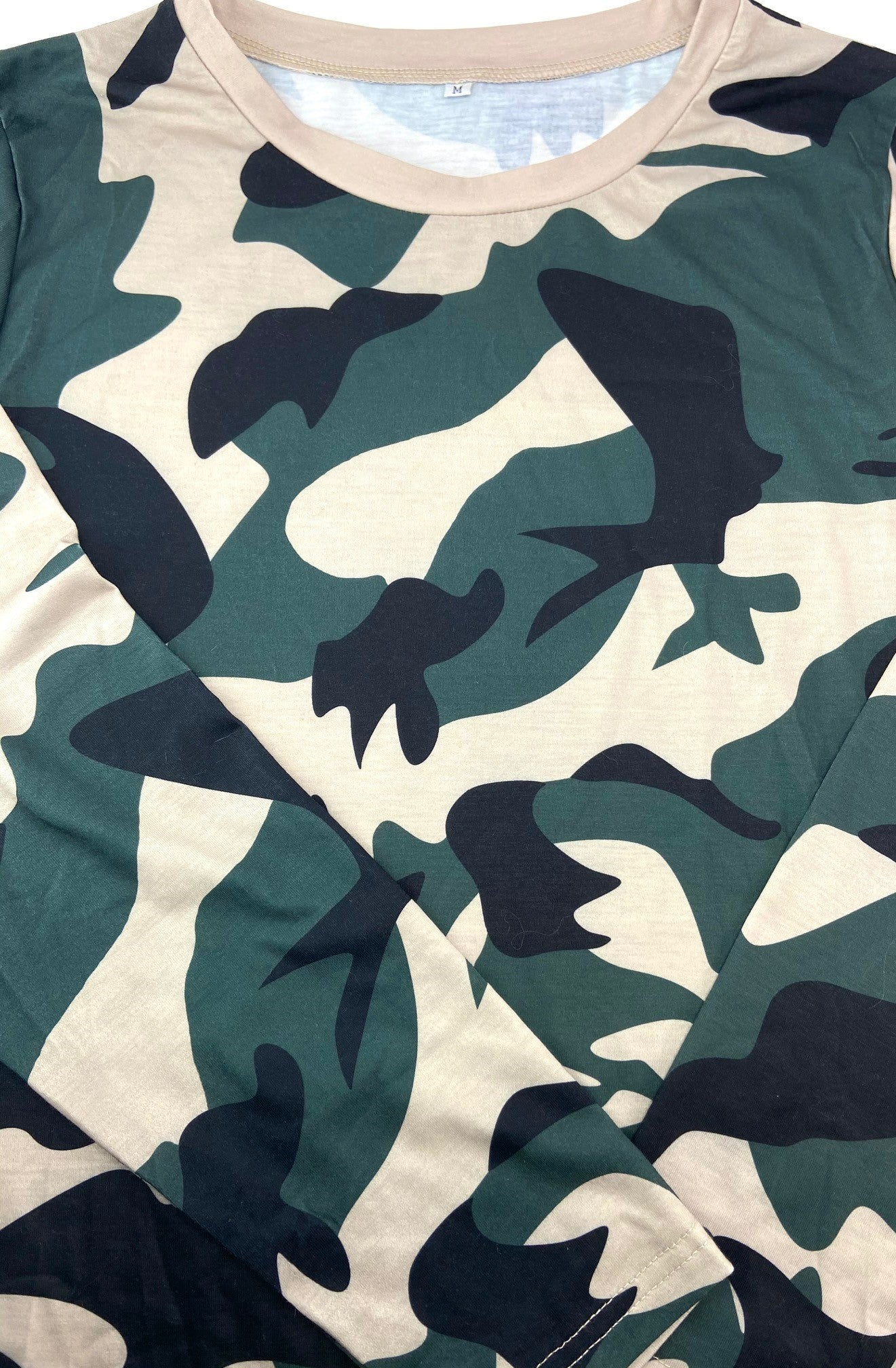 Camouflage Style Women's Long Sleeve Medium T-Shirt by Unknown