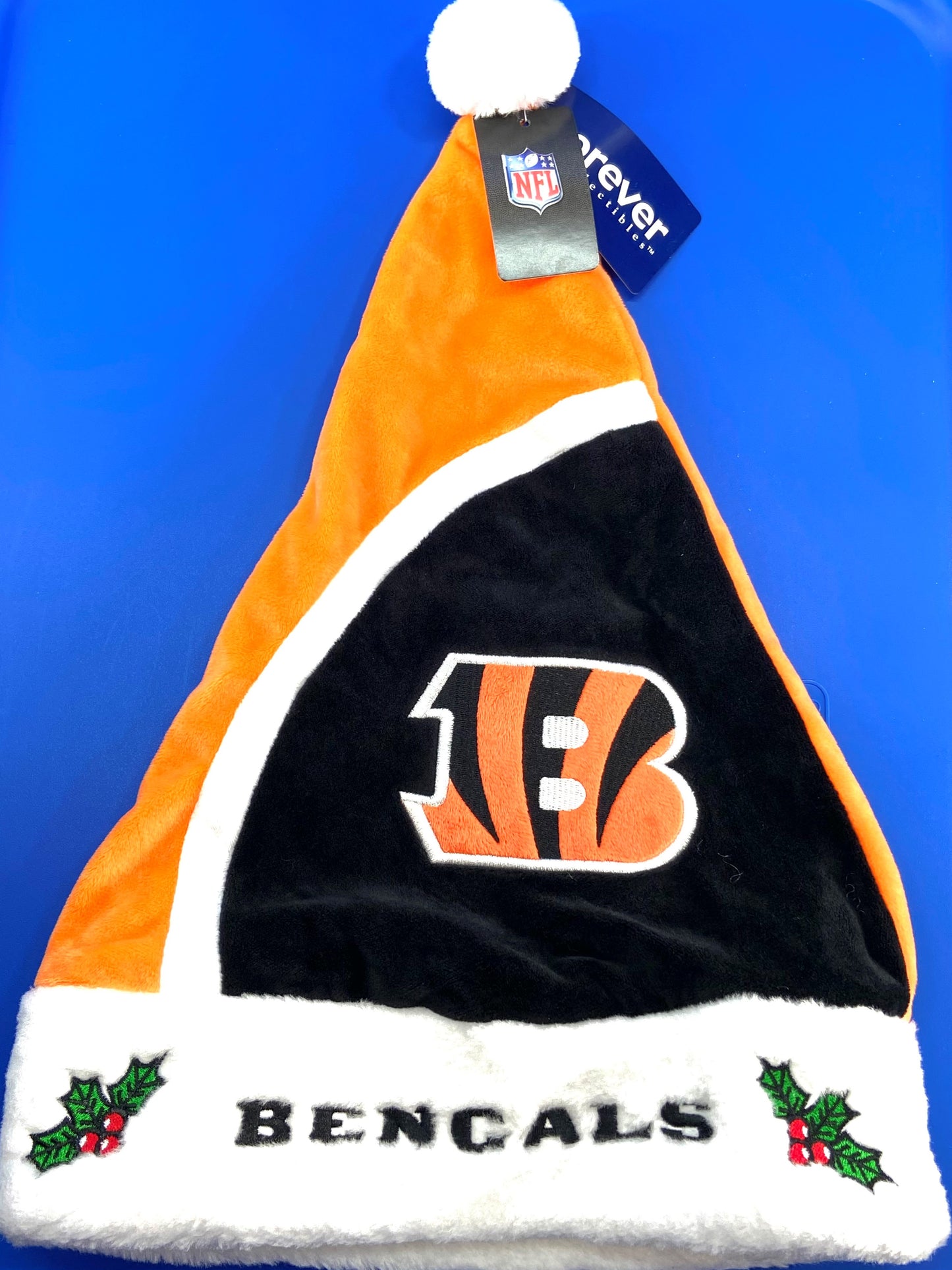 Cincinnati Bengals NFL Fleece Santa Hat by Forever Collectibles