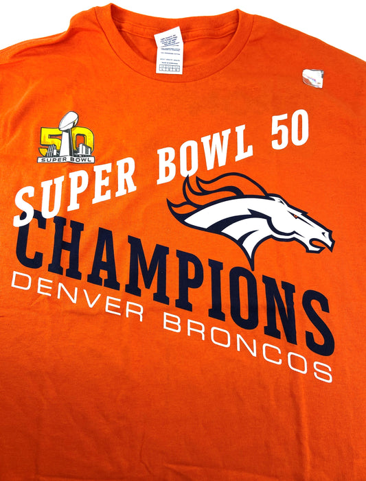 Denver Broncos 2016 NFL Super Bowl 50 Champions "No Idle Threat" T-Shirt By NFL