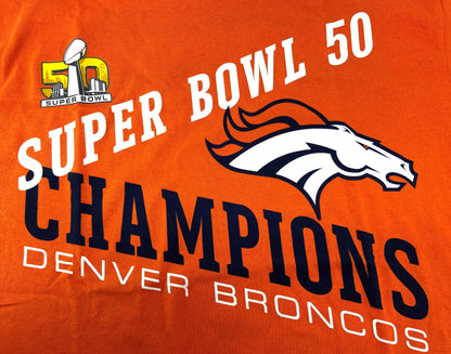 Denver Broncos 2016 NFL Super Bowl 50 Champions "No Idle Threat" T-Shirt By NFL