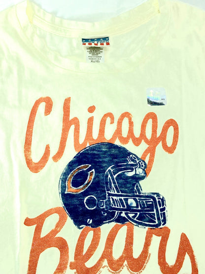 Chicago Bears NFL 2012 Girls XL (12) "Glitter" Cotton T-Shirt by Junk Food