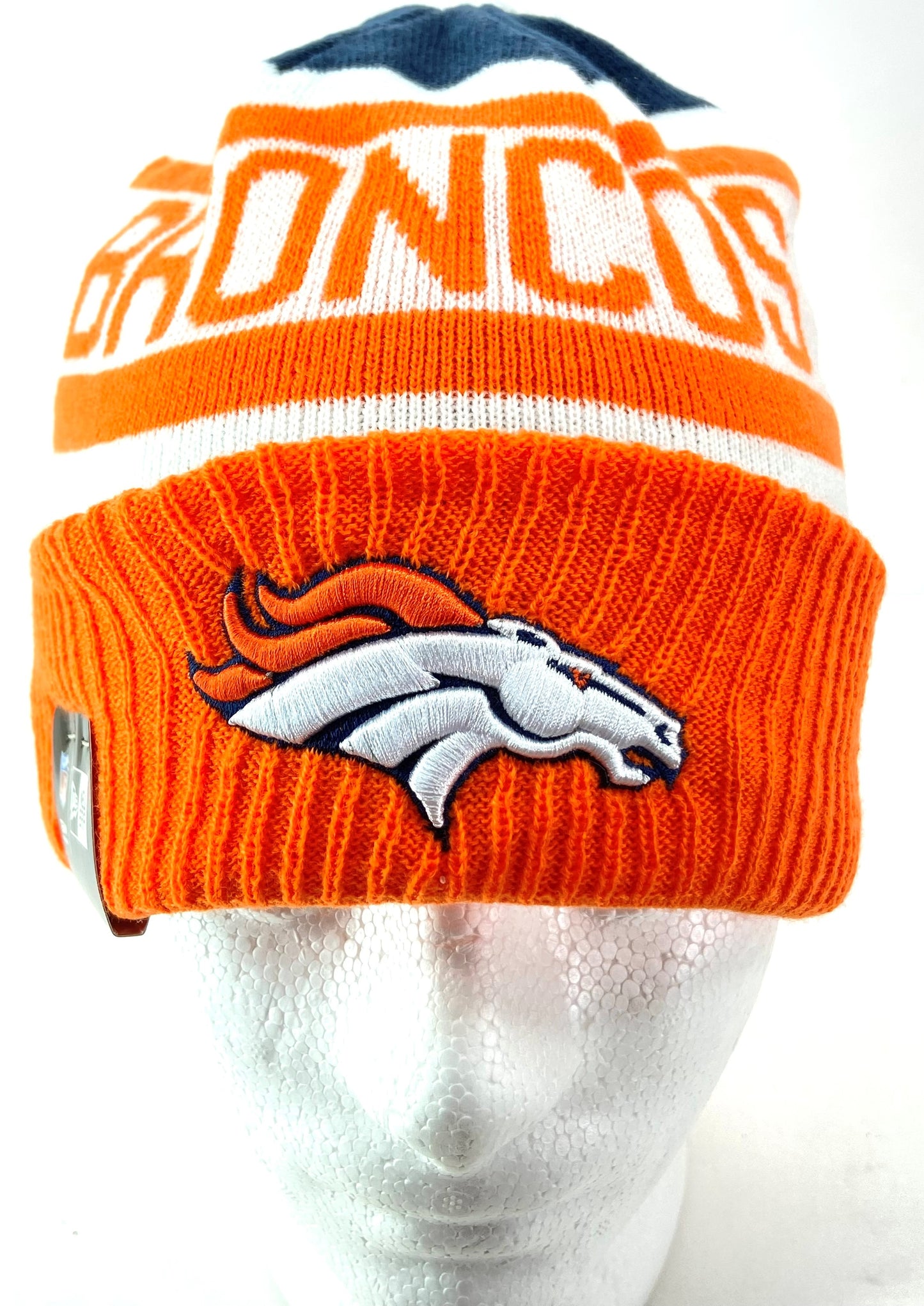 Denver Broncos NFL Biggest Fan 2.0 Knit Beanie Hat By New Era