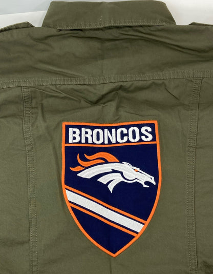 Denver Broncos NFL Women's Military Field Shirt by Little Earth Productions