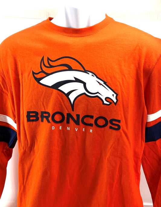 Denver Broncos 2016 NFL Adult Medium Long Sleeve Logo T-Shirt by NFL Team Apparel