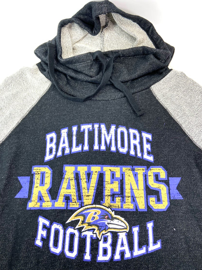 Baltimore Ravens NFL Women's Tri-Blend Long Loop French Top (Small) By NFL Apparel