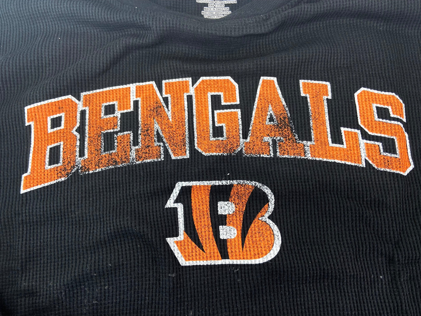 Cincinnati Bengals NFL Black Thermal Shirt Big and Tall by Majestic B&T