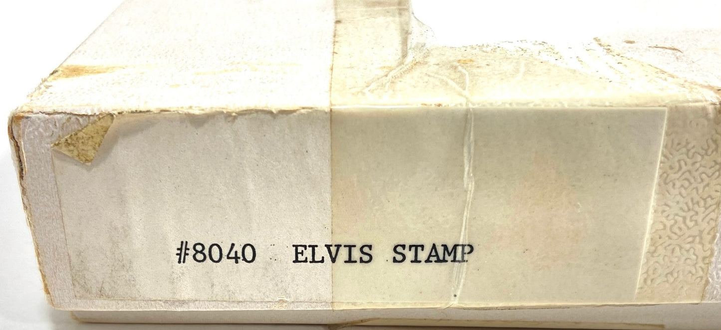 Elvis Presley 1992 Stained Glass USPS 7 1/2" X 5 1/2" Postage Stamp by Glassmasters