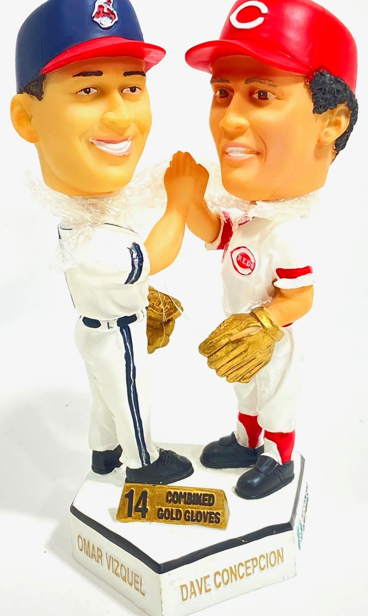 Omar Vizquel/ Dave Concepcion 2004 MLB Dual Bobblehead (Used) by BD&A