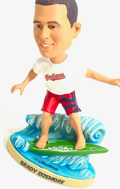 Grady "Surfin" Sizemore 2009 MLB Cleveland Indians Mini-Bobblehead Used by BD&A