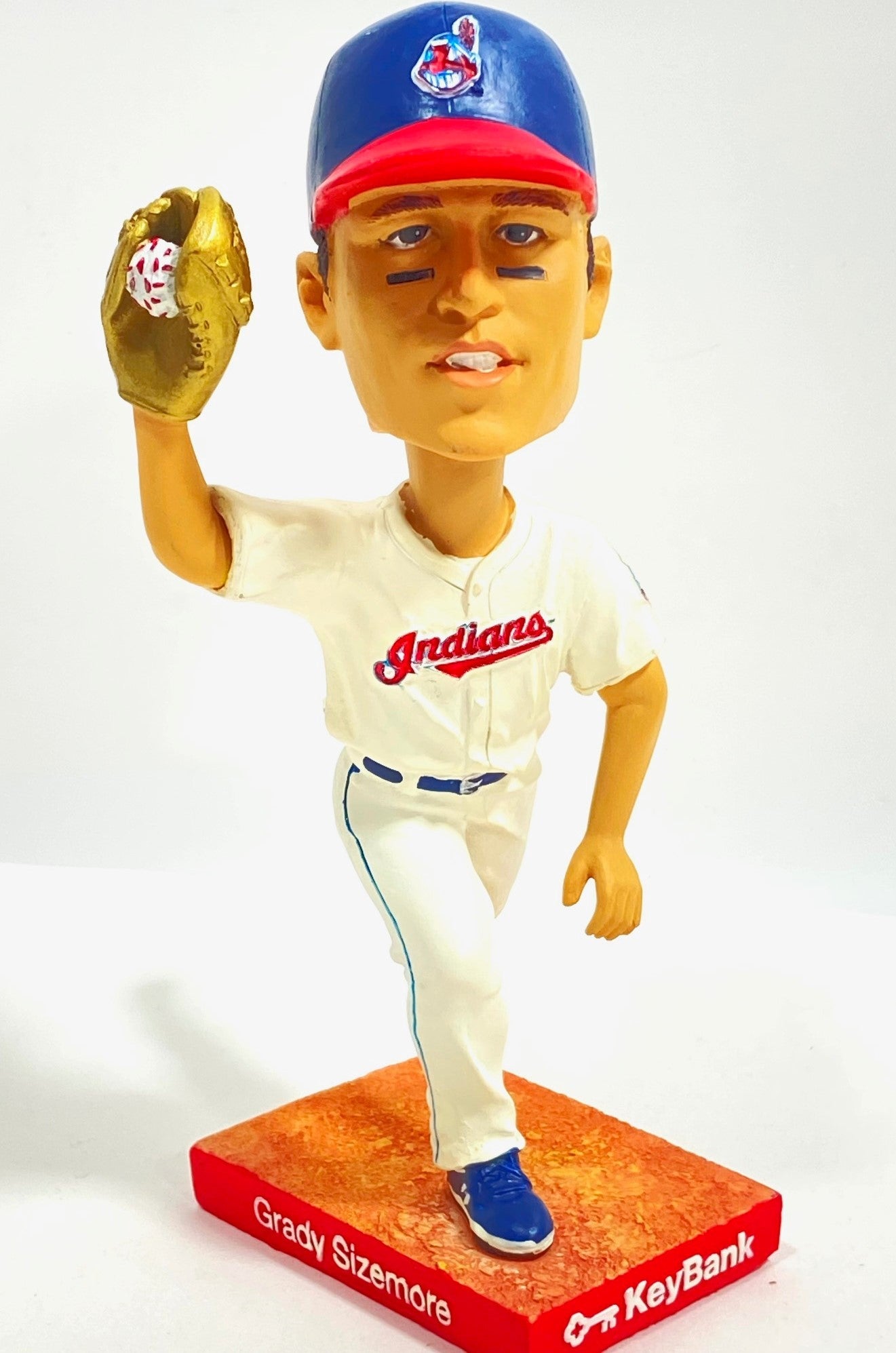 Grady Sizemore 2007 MLB Cleveland Indians Gold Glove Mini-Bobblehead (Used) by BD&A