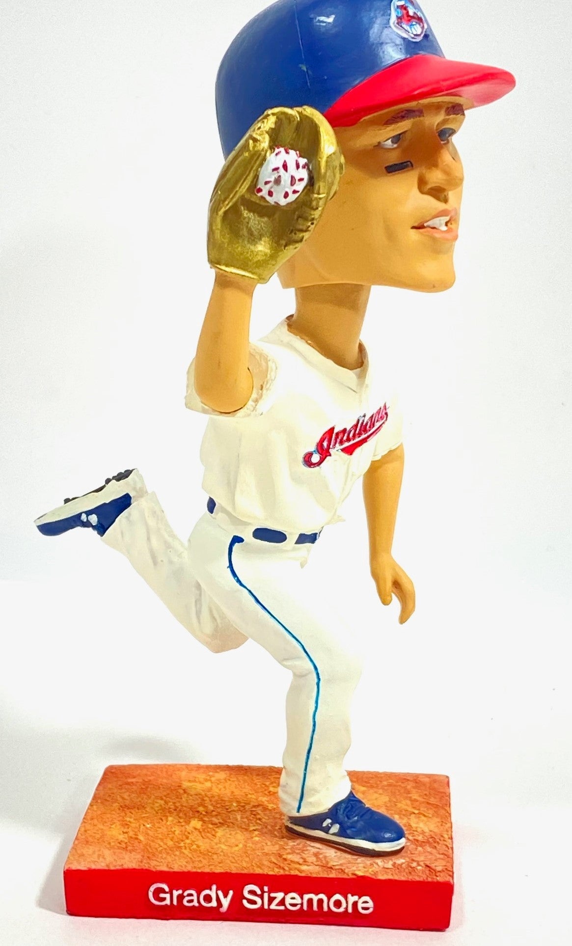 Grady Sizemore 2007 MLB Cleveland Indians Gold Glove Mini-Bobblehead (Used) by BD&A