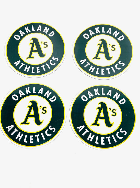 Oakland A's 5 3/4" Coaster Set (4) Used By Unknown