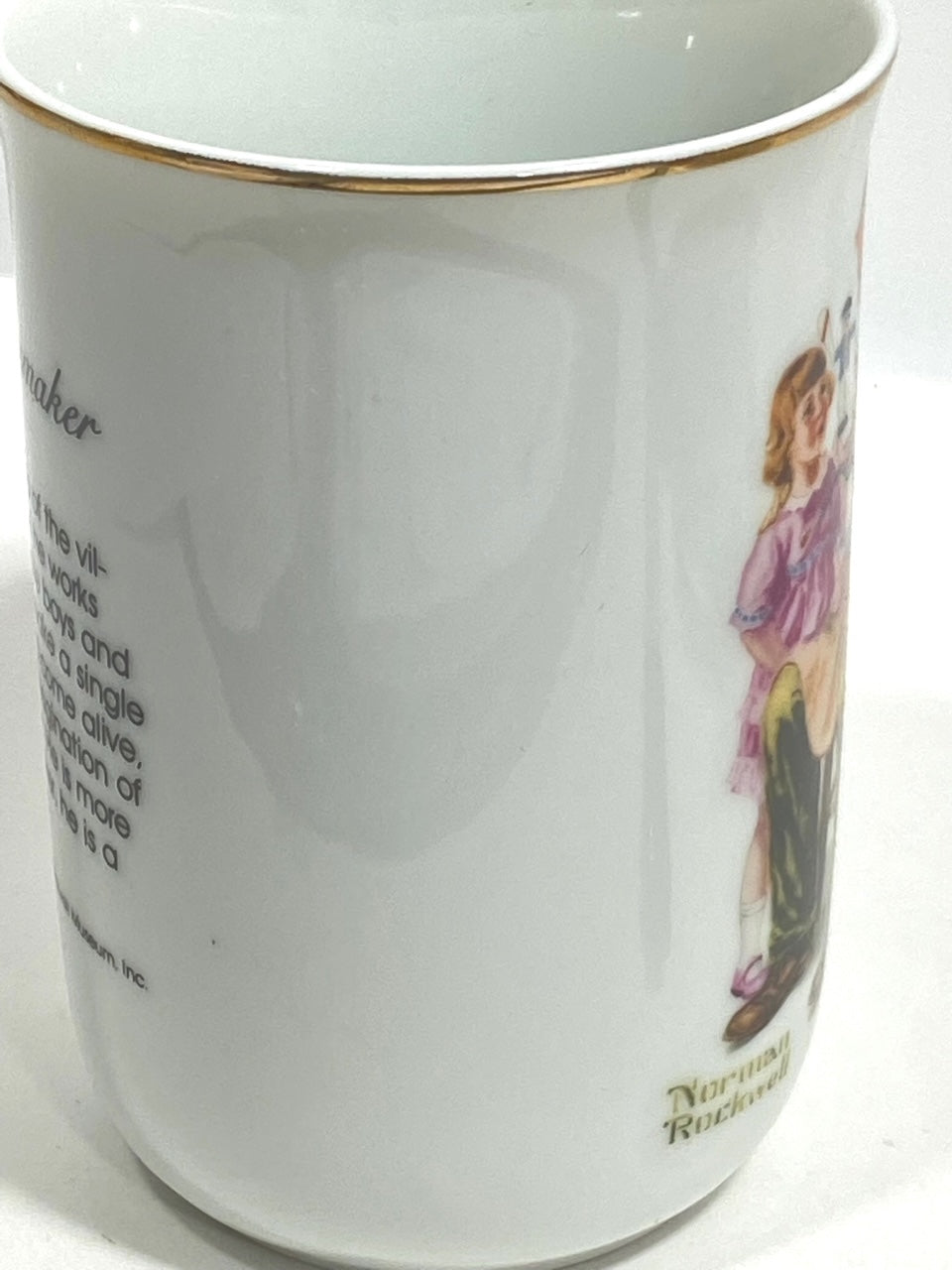 Norman Rockwell's "The Toymaker" 1982 Porcelain Coffee Mug by Norman Rockwell Museum