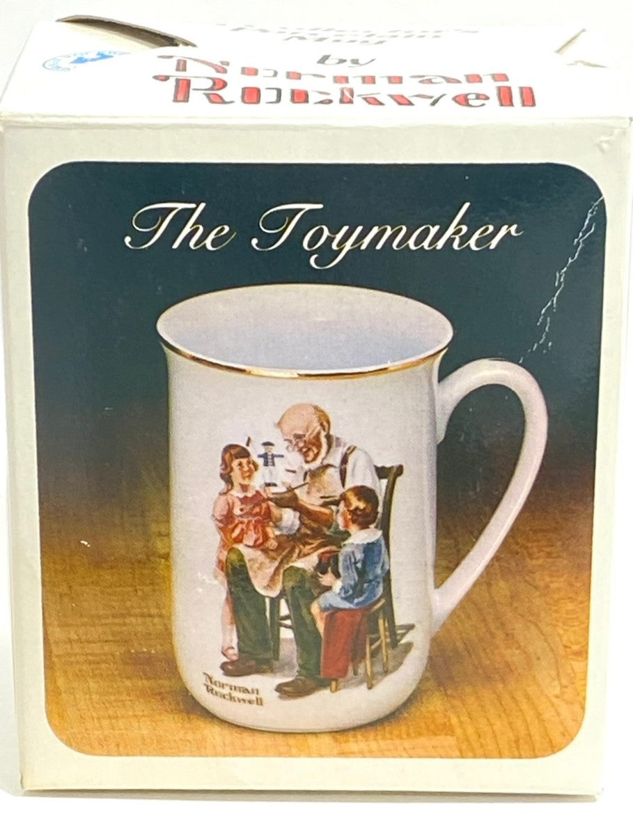 Norman Rockwell's "The Toymaker" 1982 Porcelain Coffee Mug by Norman Rockwell Museum