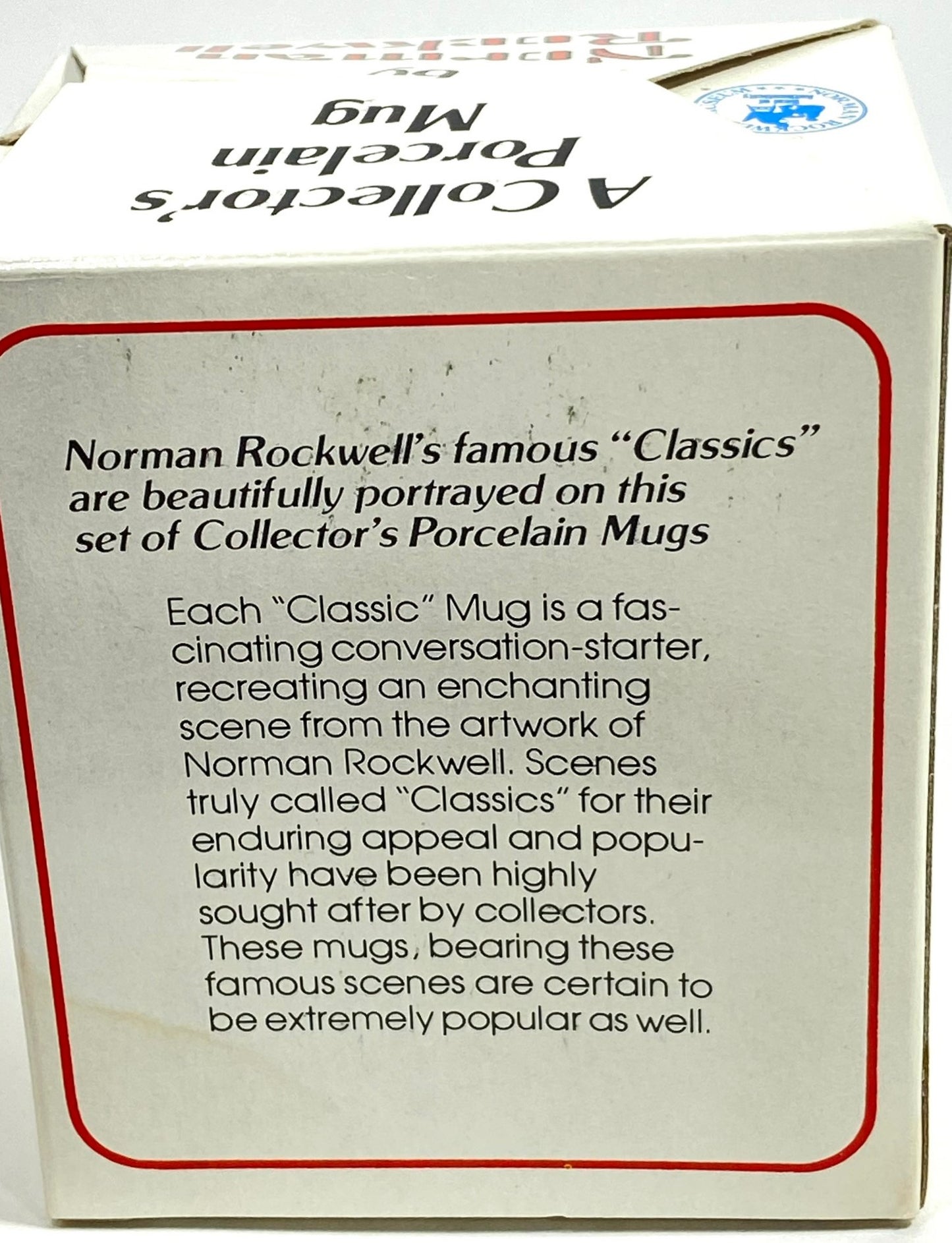 Norman Rockwell's "For a Good Boy" 1982 Porcelain Coffee Mug by Norman Rockwell Museum