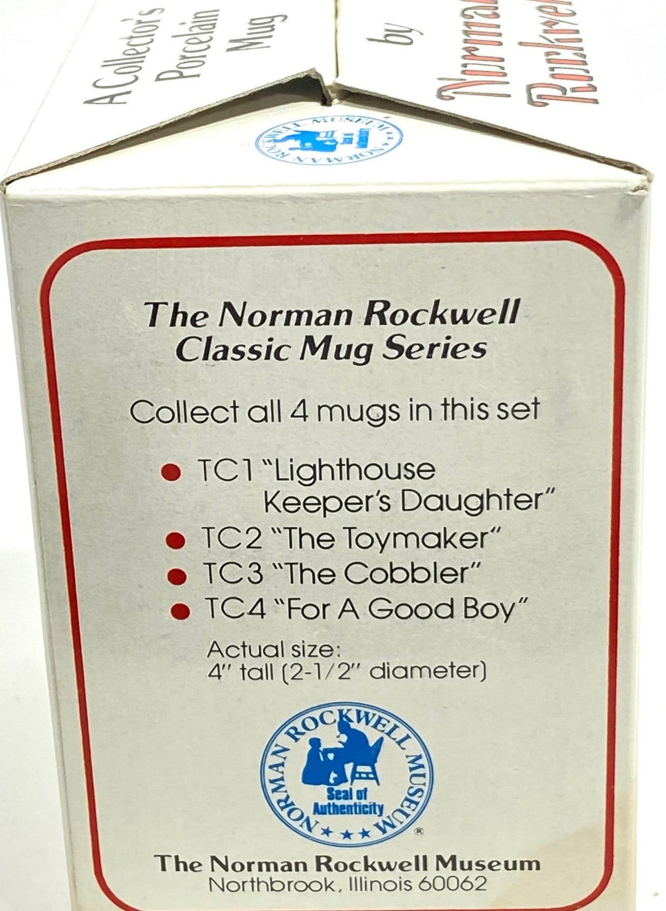 Norman Rockwell's "For a Good Boy" 1982 Porcelain Coffee Mug by Norman Rockwell Museum