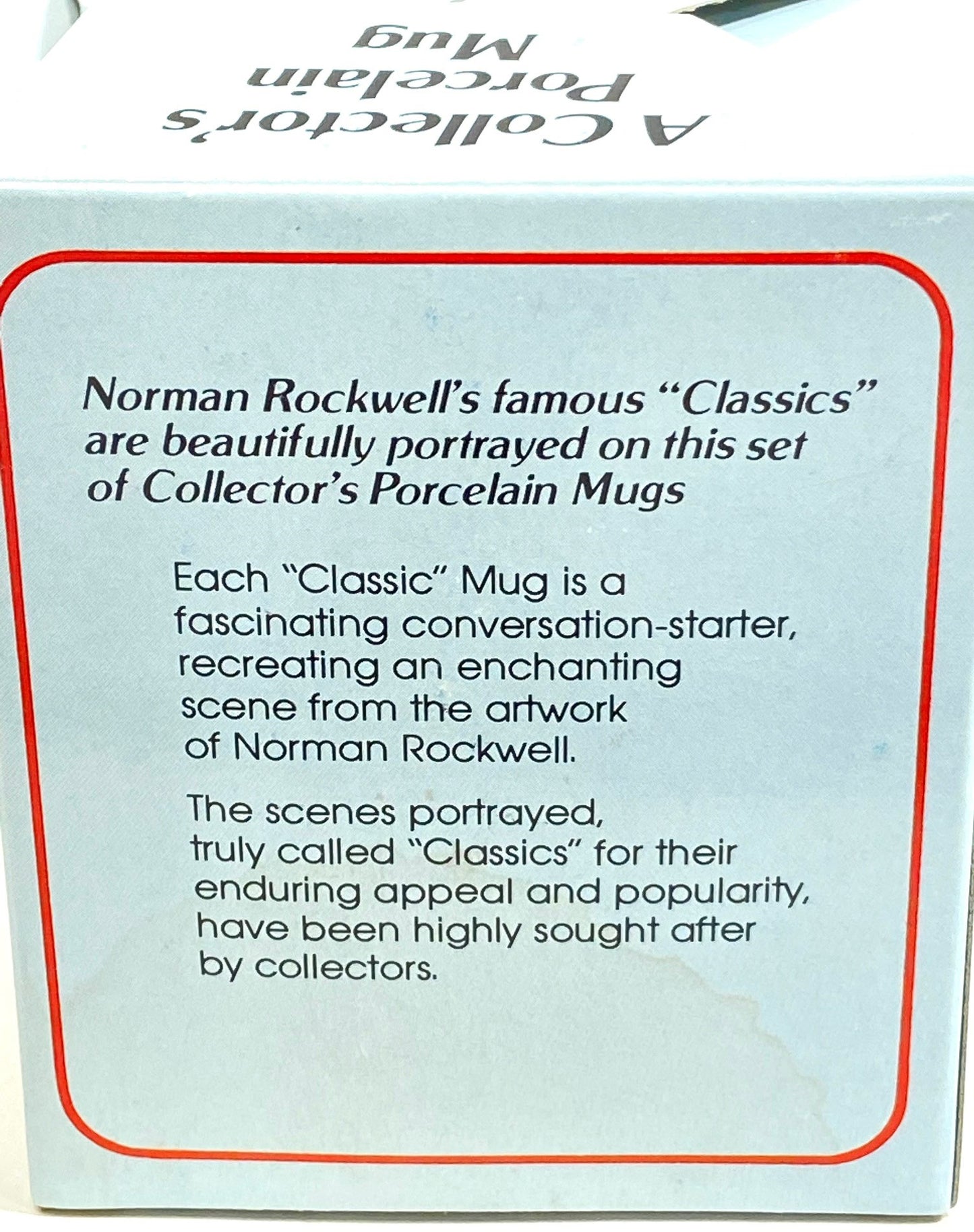 Norman Rockwell's "Bed Time" 1983 Porcelain Coffee Mug by Norman Rockwell Museum