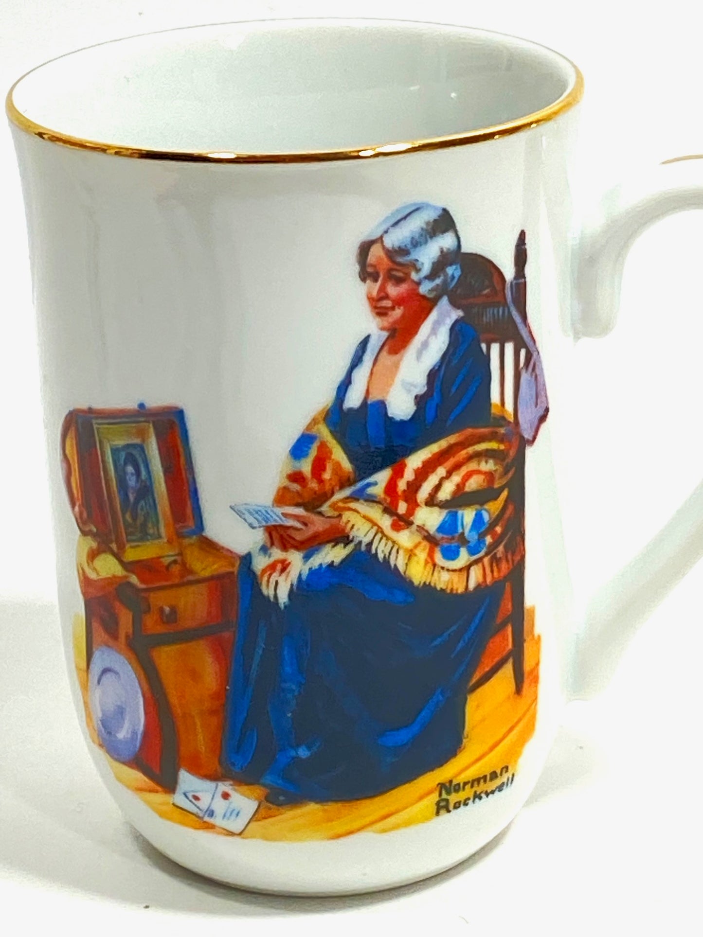 Norman Rockwell's "Memories" 1983 Porcelain Coffee Mug by Norman Rockwell Museum