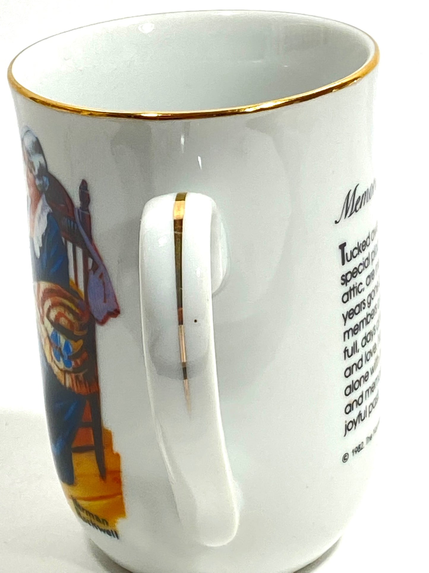 Norman Rockwell's "Memories" 1983 Porcelain Coffee Mug by Norman Rockwell Museum