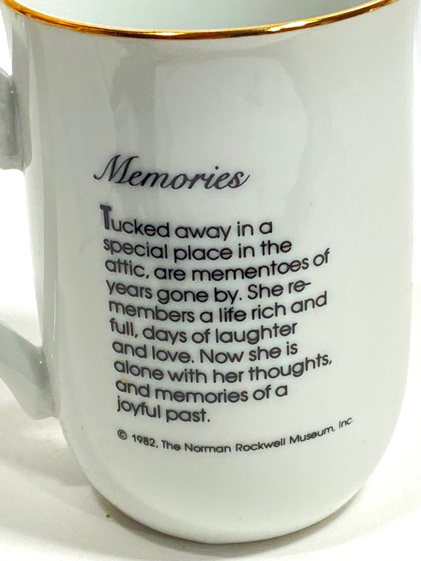 Norman Rockwell's "Memories" 1983 Porcelain Coffee Mug by Norman Rockwell Museum