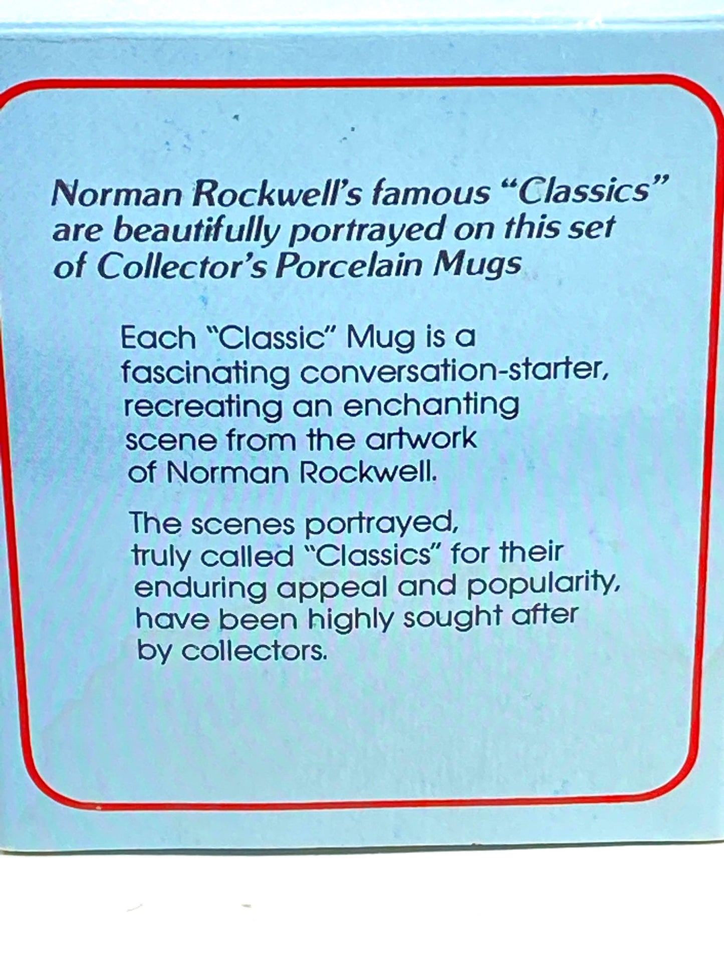 Norman Rockwell's "Memories" 1983 Porcelain Coffee Mug by Norman Rockwell Museum