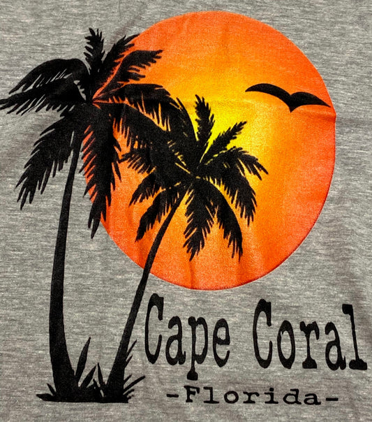 Cape Coral, Florida Women's Large Gray T-Shirt by Unknown