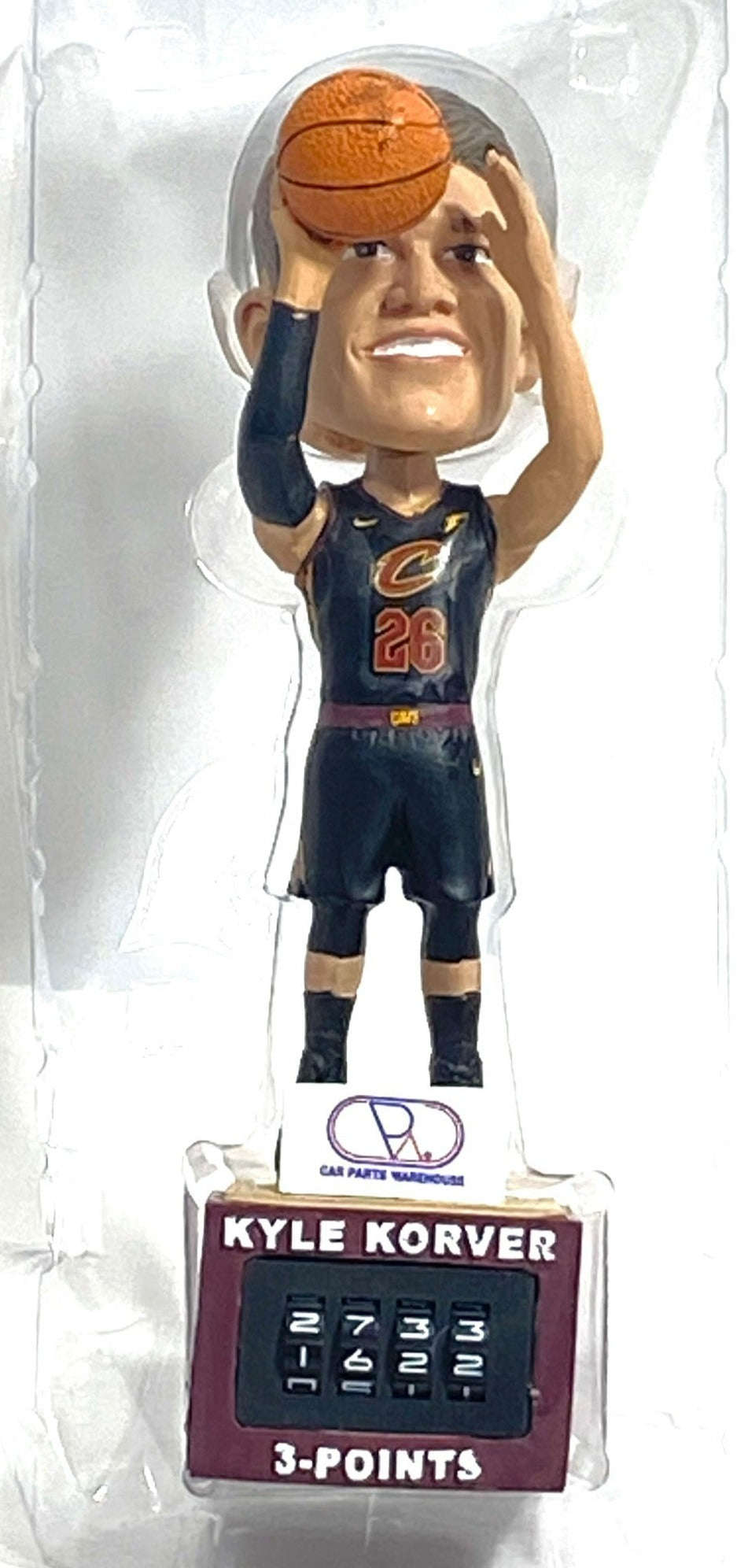 Kyle Korver 2018 NBA Cleveland Cavaliers "Korver Kounter" Bobblehead (Used) by Cleveland Cavaliers