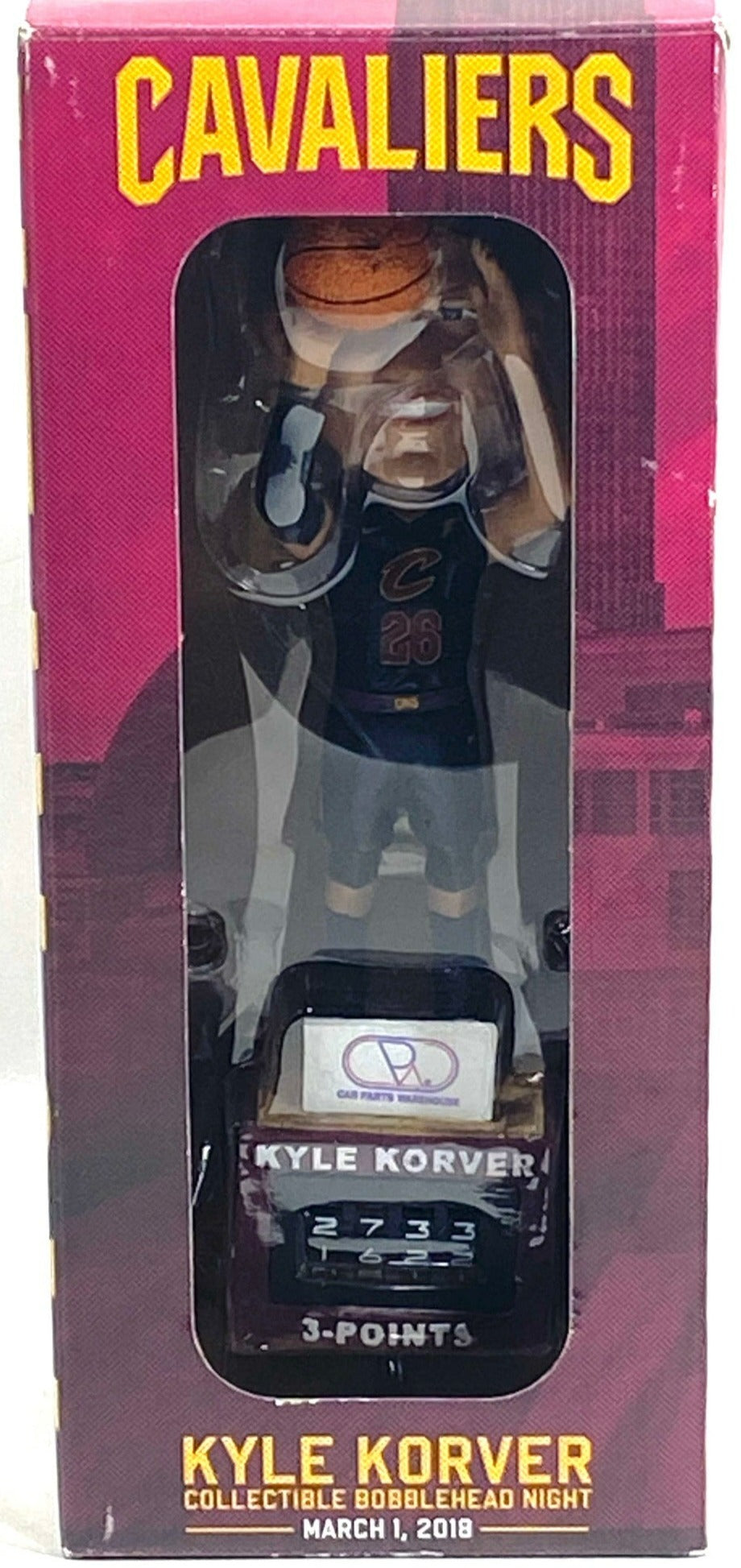 Kyle Korver 2018 NBA Cleveland Cavaliers "Korver Kounter" Bobblehead (Used) by Cleveland Cavaliers