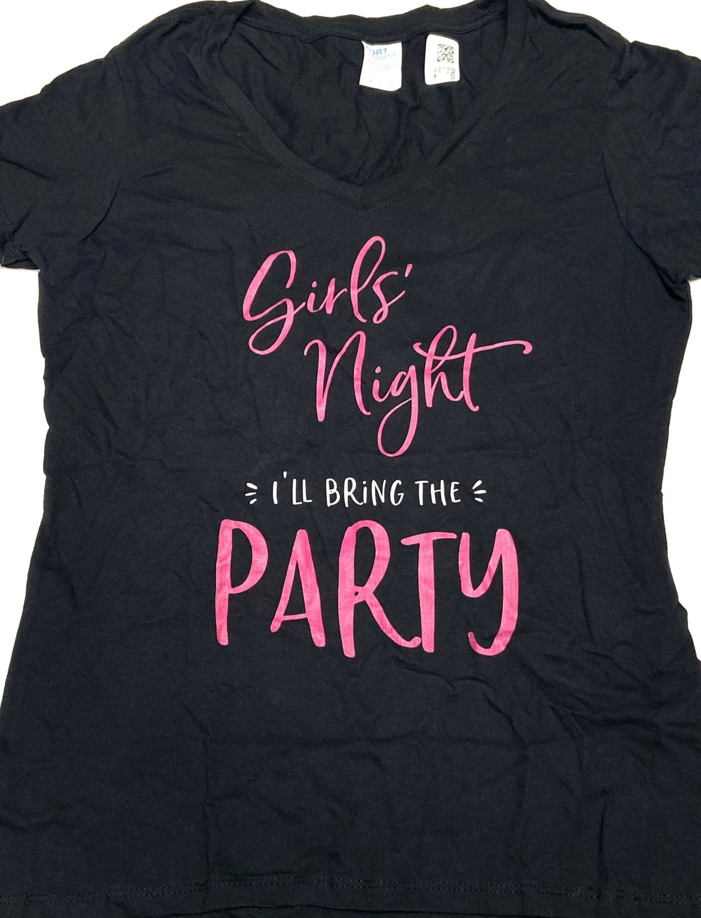 "Girls' Night" Women's Small Black T-Shirt by Unknown