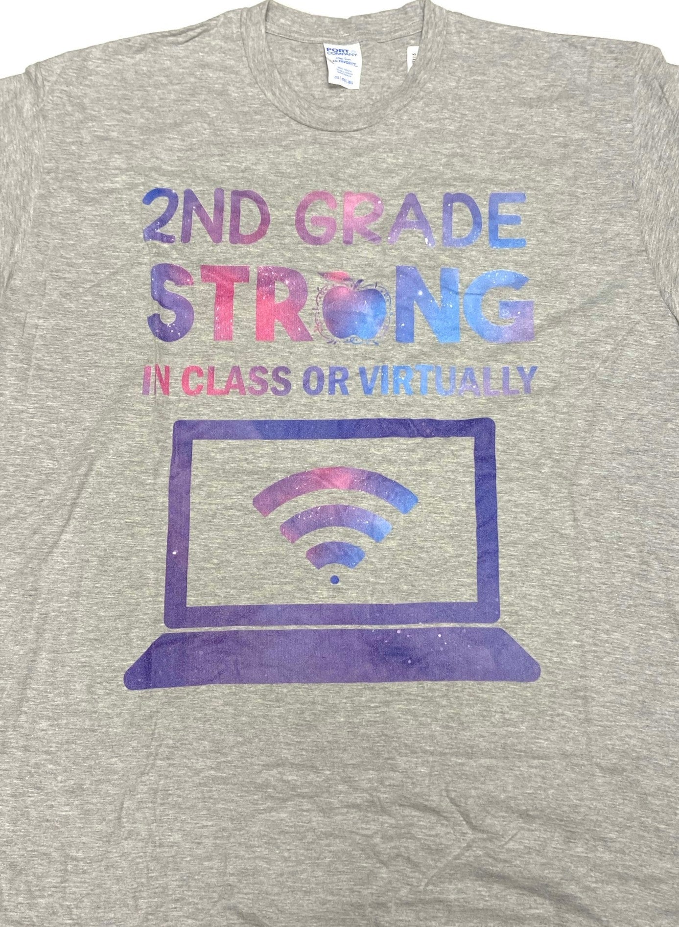 Second Grade Strong -- Men's 2XL Gray T-Shirt by Unknown