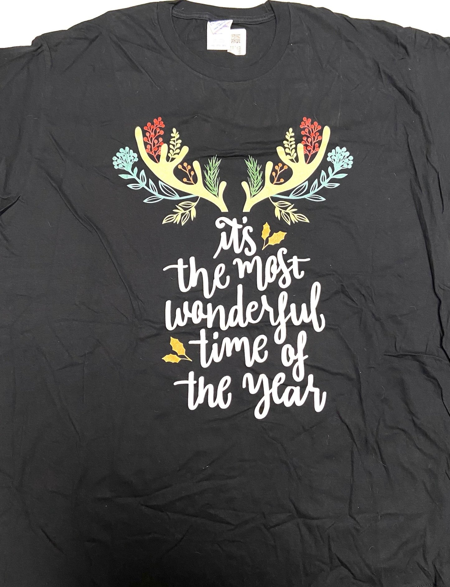 "It's the Most Wonderful Time..." Men's 3XL Black T-Shirt by Unknown