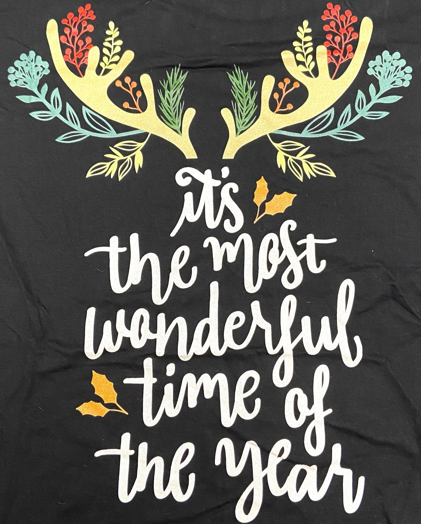 "It's the Most Wonderful Time..." Men's 3XL Black T-Shirt by Unknown