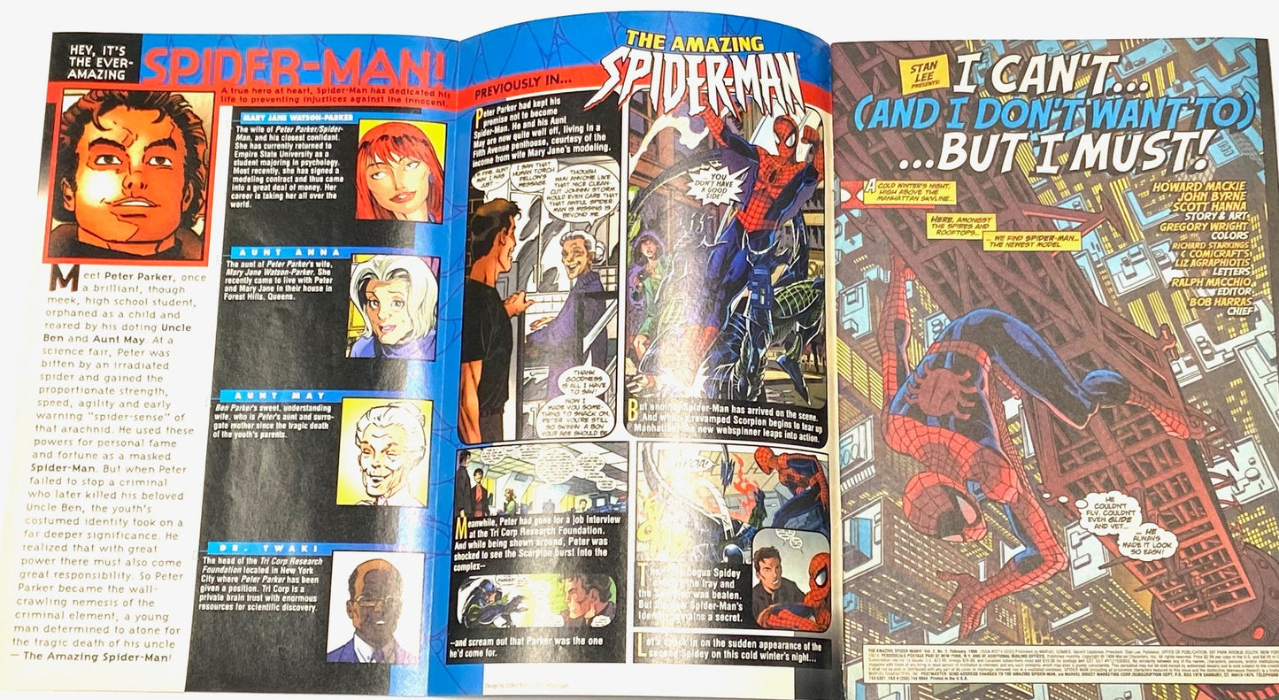 The Amazing Spiderman Vol. 2 #2 February 1999 by Marvel Comics