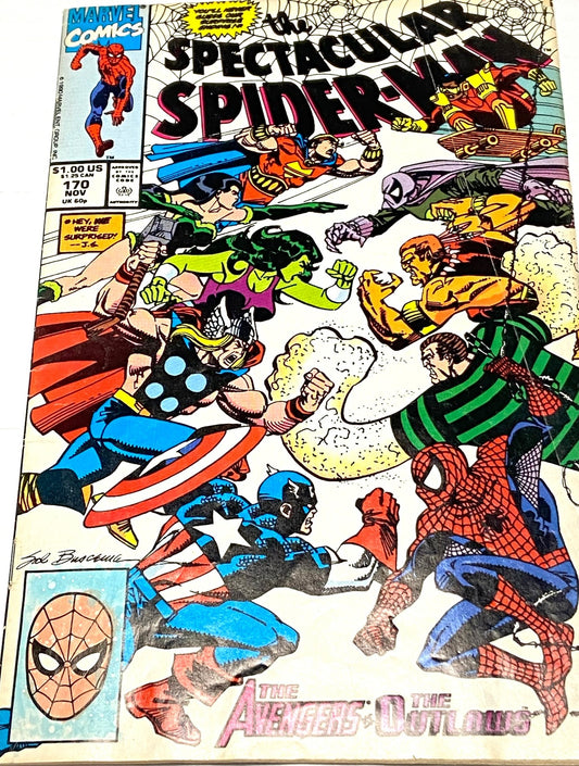 The Spectacular Spiderman Vol 1 #170 November 1990 by Marvel Comics