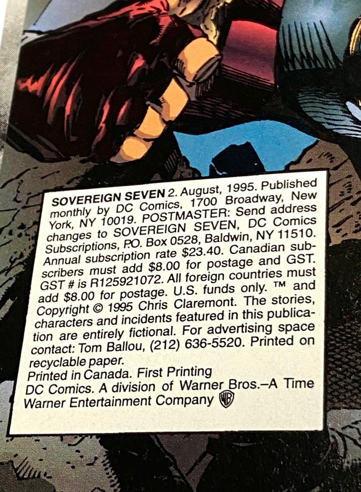 Sovereign Seven #2 August 1995 by DC Comics