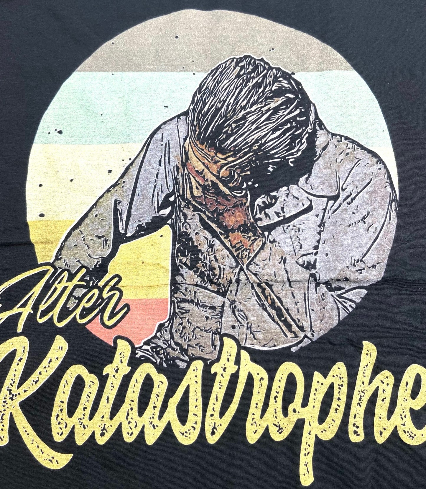 Alter Katastrophe -- Adult Black Large T-Shirt by Unknown