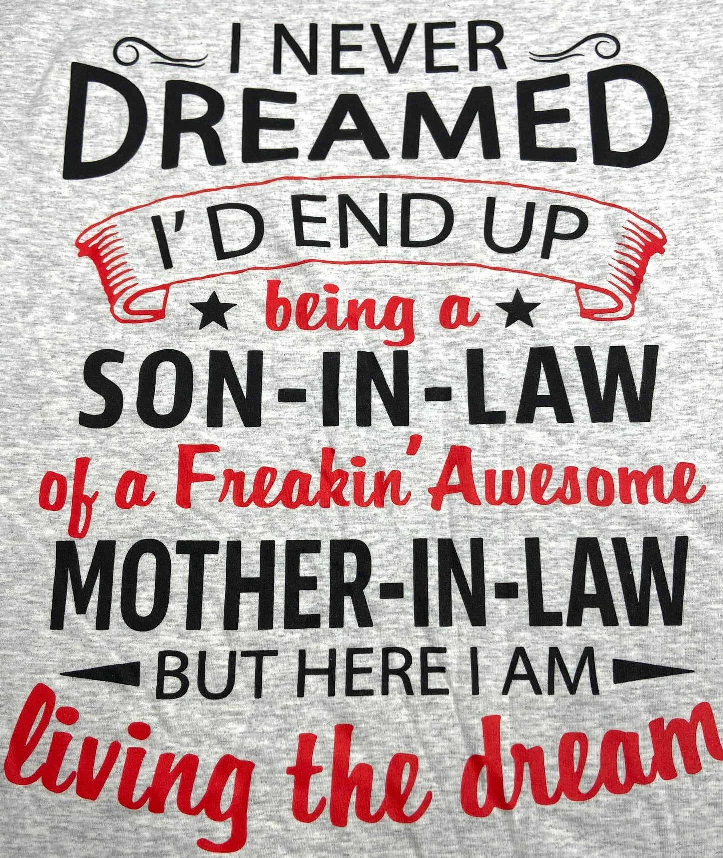 "I Never Dreamed I'd End Up..." Adult Ash 3XL T-Shirt by Unknown