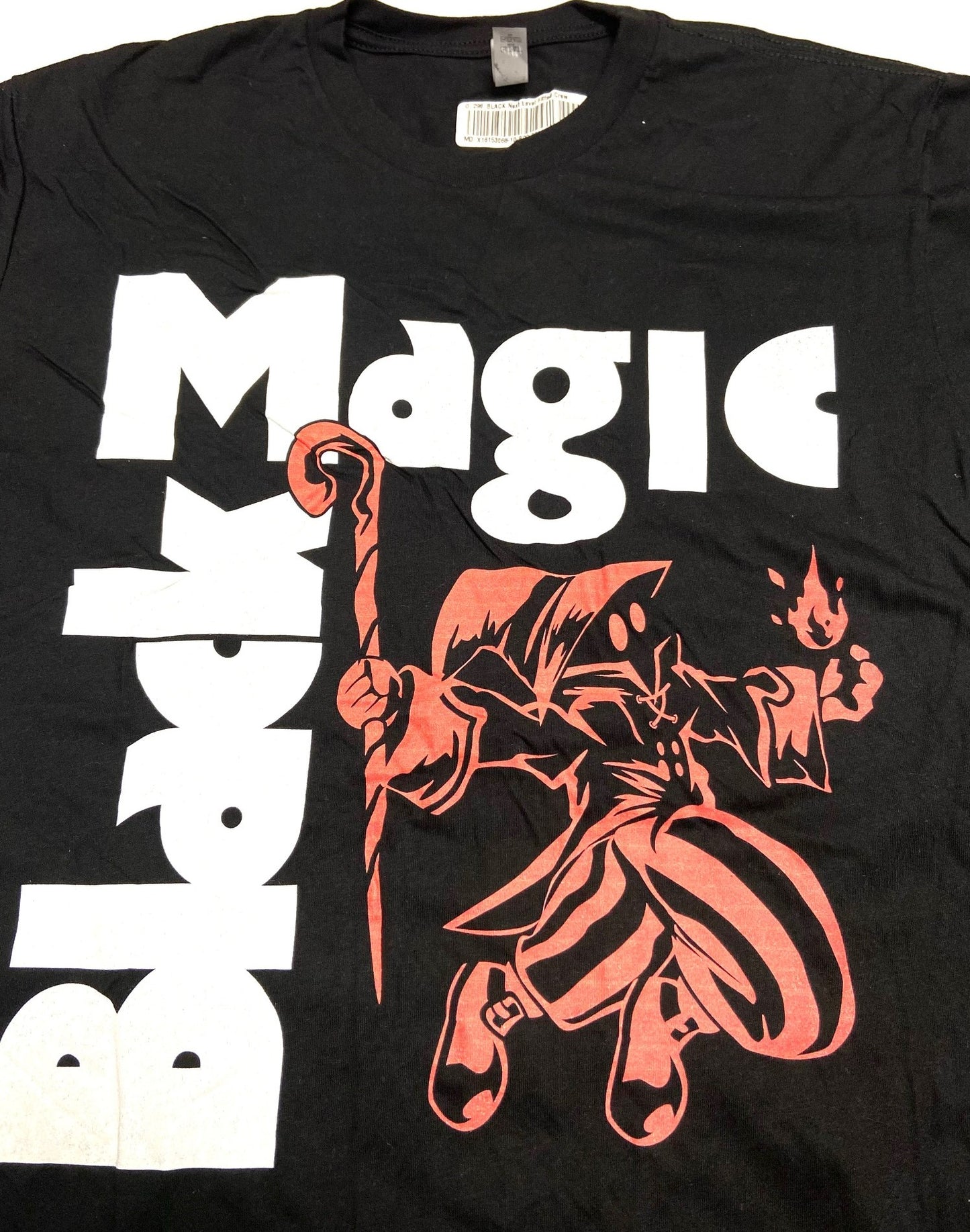 Black Magic Adult Medium Black T-Shirt by Unknown