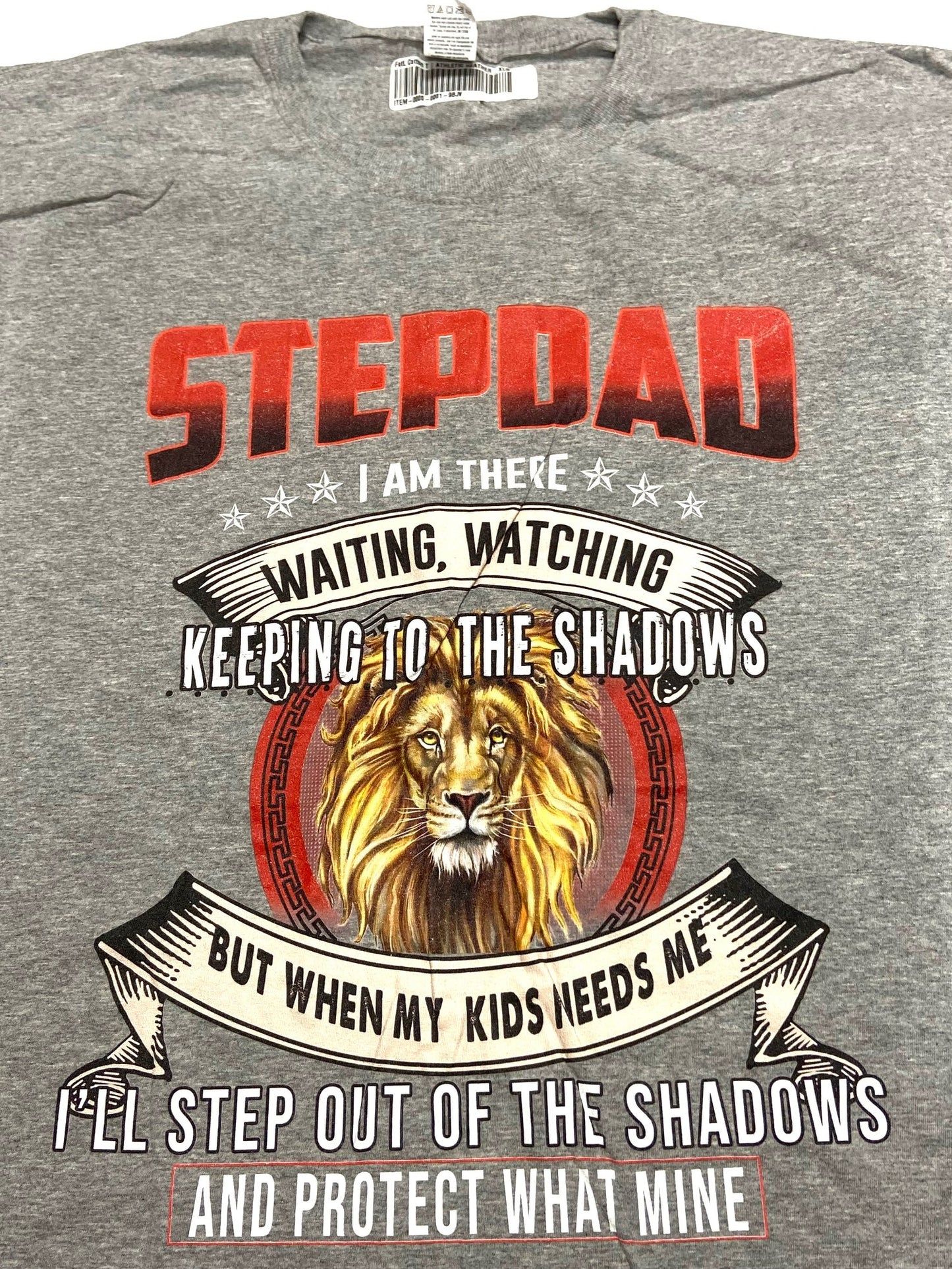 "Stepdad" Adult Gray XL T-Shirt by Unknown (SEE BELOW)