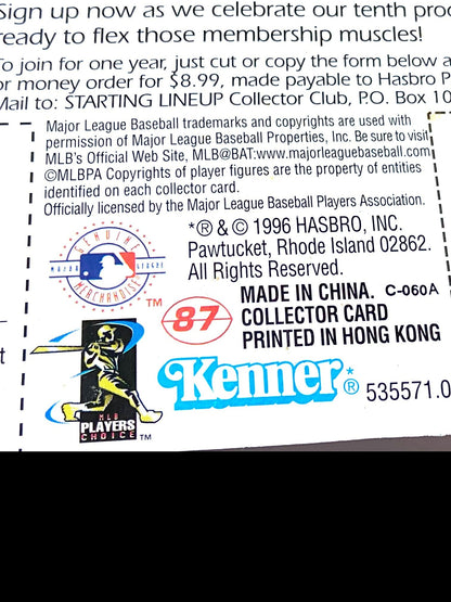 Albert Belle 1997 Cleveland MLB Starting Lineup Figure by Kenner