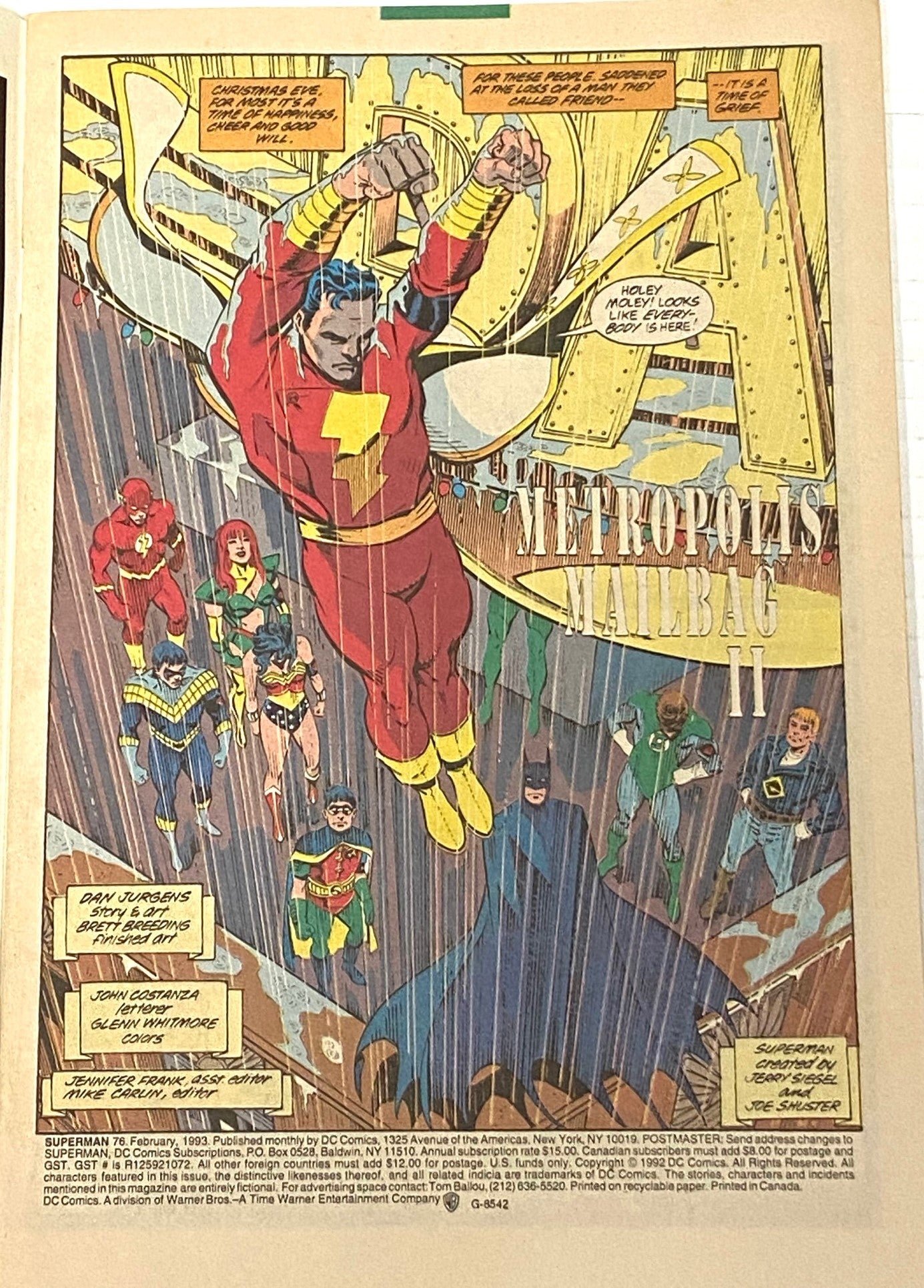 Superman: Funeral For A Friend February '93 Issue # 76 by DC Comics