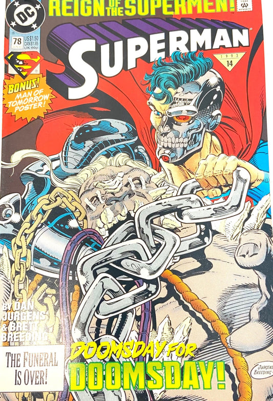 Superman: Reign of the Superman June '93 Issue # 78 by DC Comics