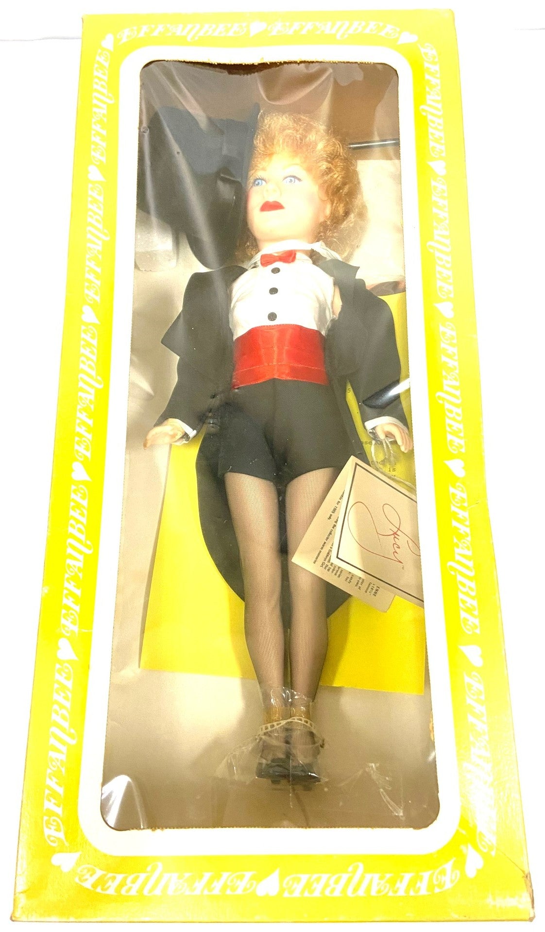 Lucille Ball Debut of Here's Lucy 15 1/2" Tall Lucy Doll by Effanbee (Mfg 1985)