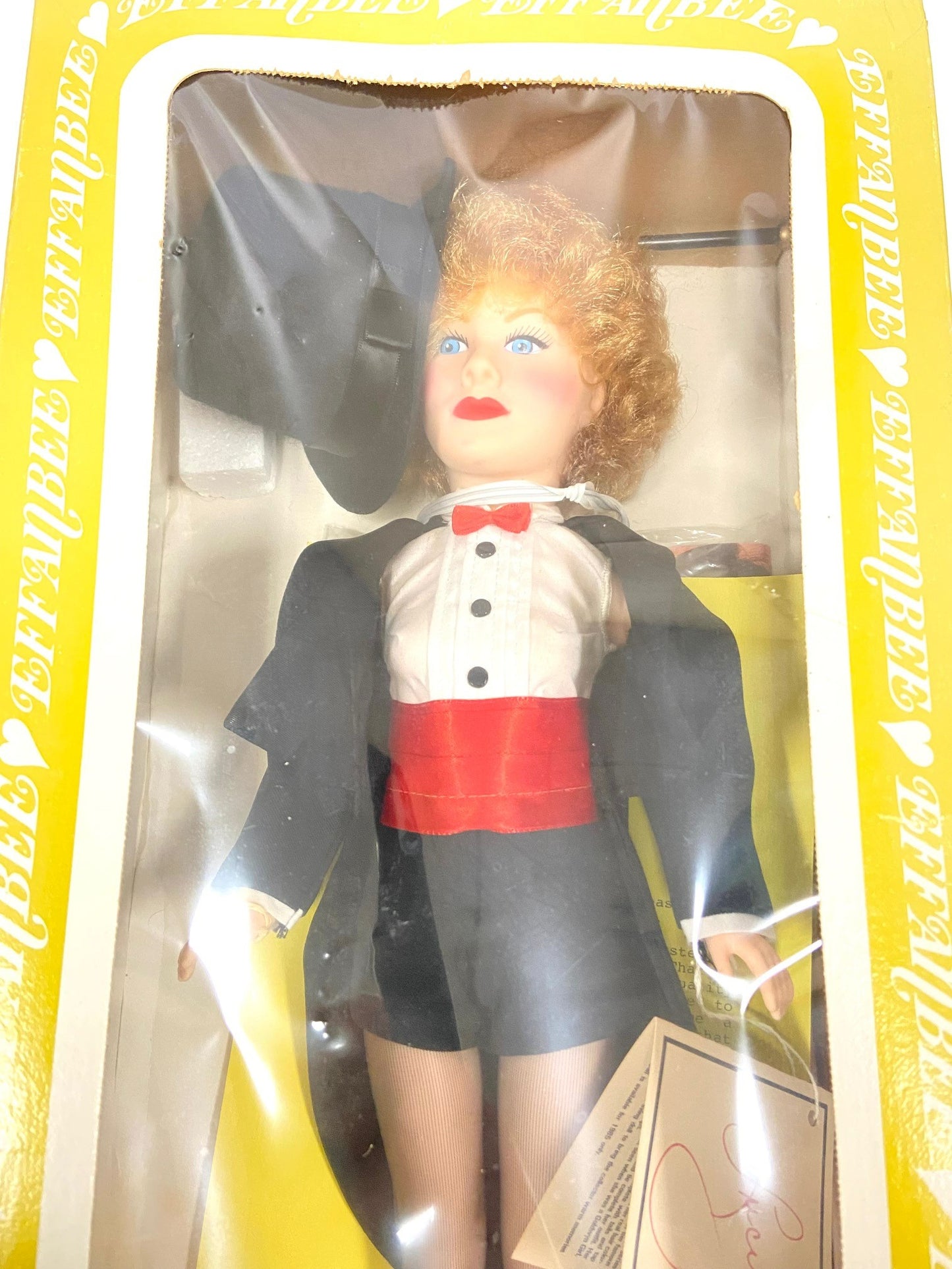 Lucille Ball Debut of Here's Lucy 15 1/2" Tall Lucy Doll by Effanbee (Mfg 1985)