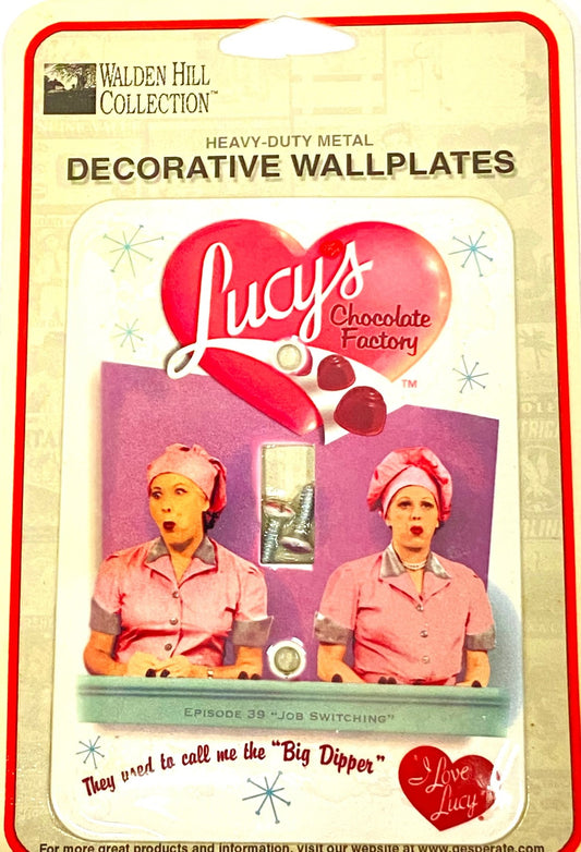 Lucy/Ethel's 1952 I Love Lucy Chocolate Factory Switch Plate by Waldon Hill Collection