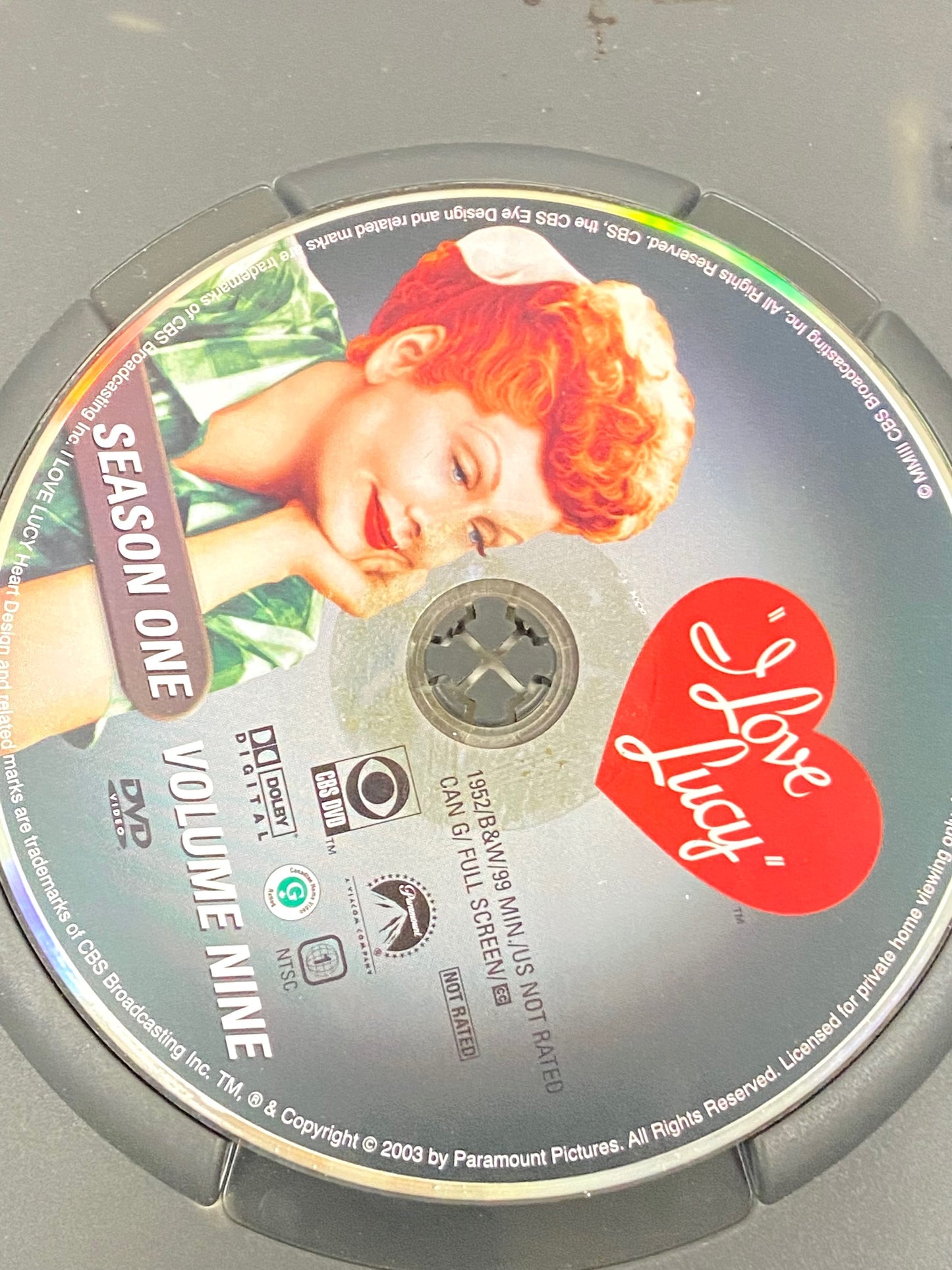 I Love Lucy Season 1, Vol.9 4-episode 1952 DVD (Used) by Paramount Pictures 2003