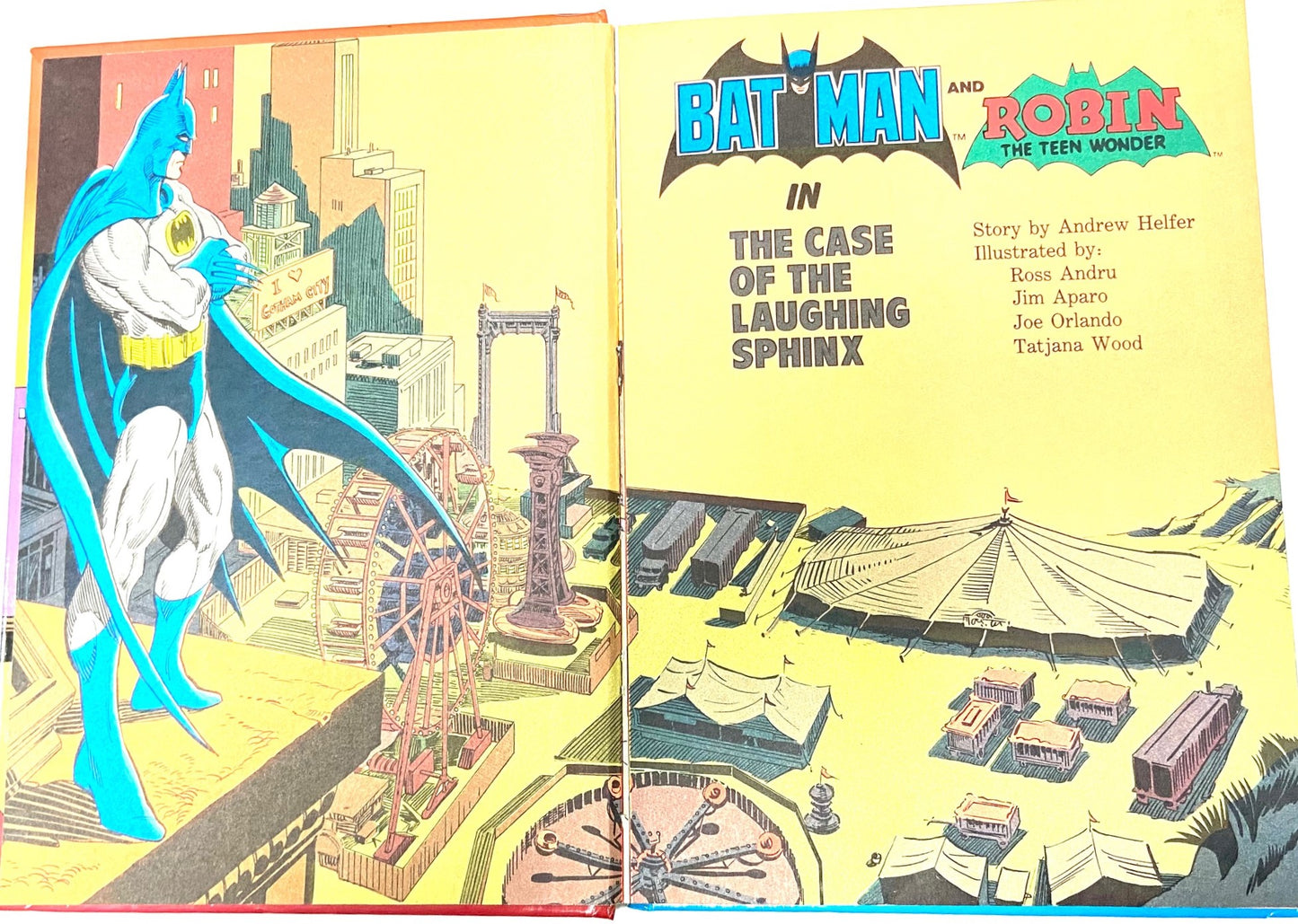 Batman & Robin 1982 "The Case of the Laughing Sphinx" Book by DC/Fisher-Price