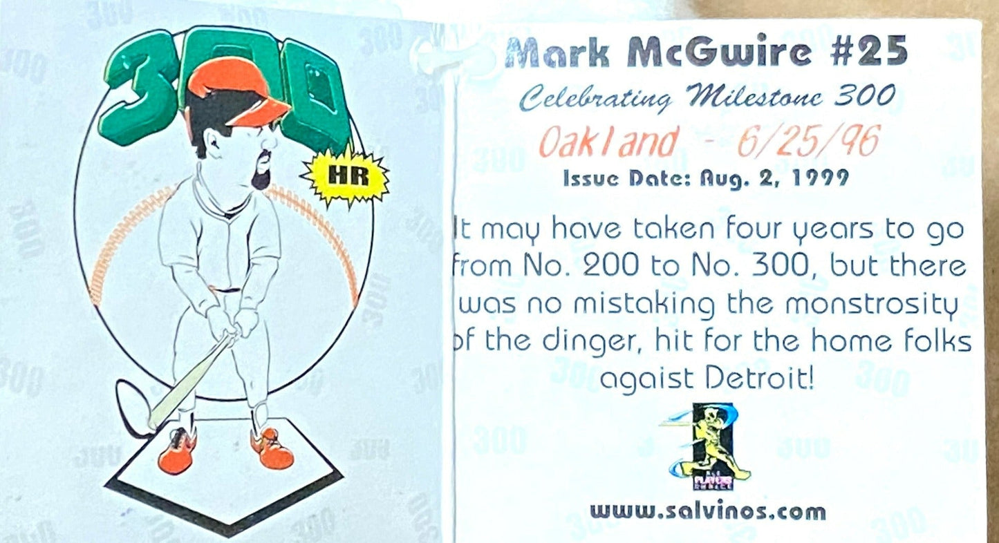 Mark McGwire HR #300 6-25-96 Mac Bomber by Salvino's